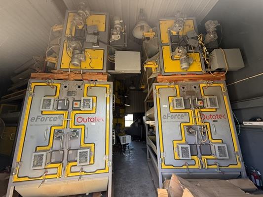 6 Units - Outotec Model Htp(25)231-150 High Tension Electrostatic Separators)