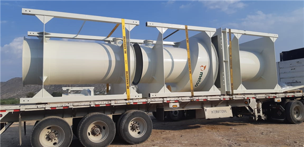 2 Units - UNUSED METSO Flotation Columns, 1.0m dia x 9.5m Skid Mounted