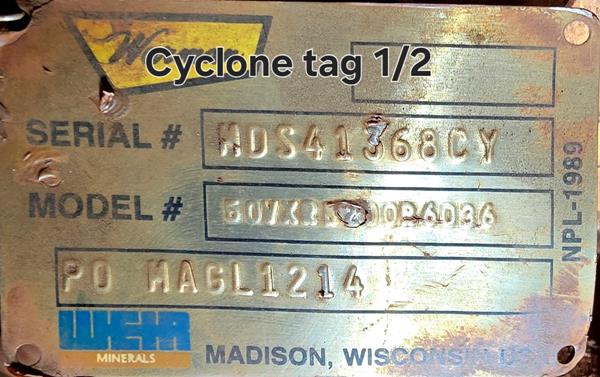 W E I R - C A V E X Pod Of 2 Cyclones)