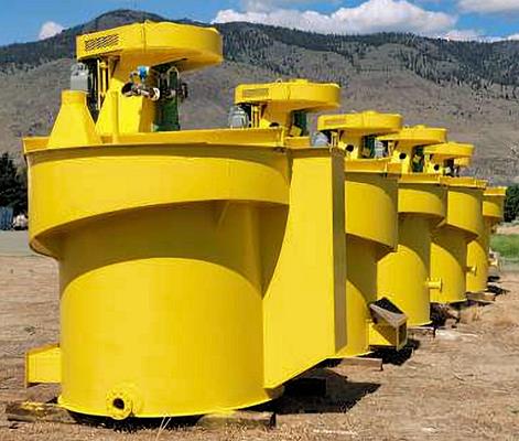 6 Units - Unused Outotec Tankcell E5 With Floatforce 500 & Refurbished Ok-5-tc Tank Cells)