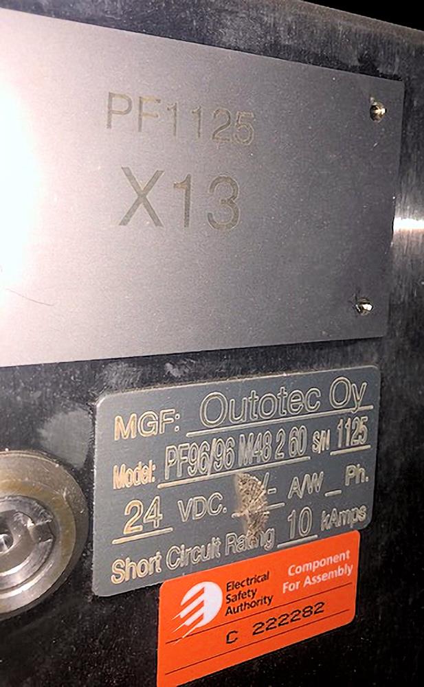 Unused Outotec Larox Model Pf 48 Series, 96/96 M48 2 60 Filter Press)