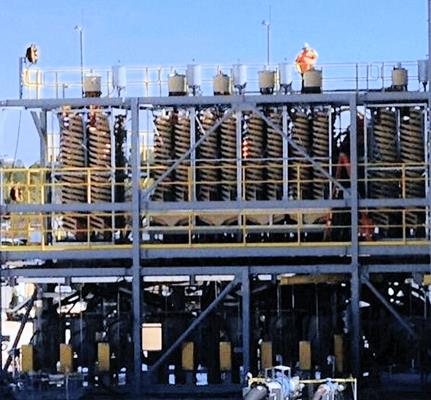 Lot Of (96) Mineral Technologies Hc33 Mt Double Start Spiral Separators)