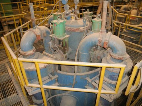 2 Units/pods Of (4) Krebs Hydrocyclones, Model #d15lb-10.5-2152, Rubber-lined, 8" Overflow, 6" Inlet)