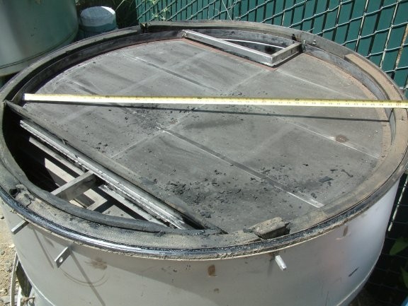 Gump Bar-nun Cp-43 Pneumatic In-line Screener, 47" Dia., 2 Hp, Rotary Pressure Sifter)