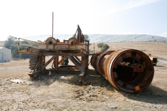 7' Dia. X 45' Long Trommel Screen, 50 Hp With 1/4" Punch Plate On Stand)